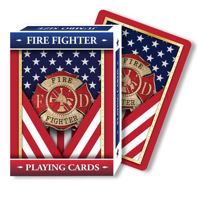 Firefighter Jumbo Index Playing Card Set