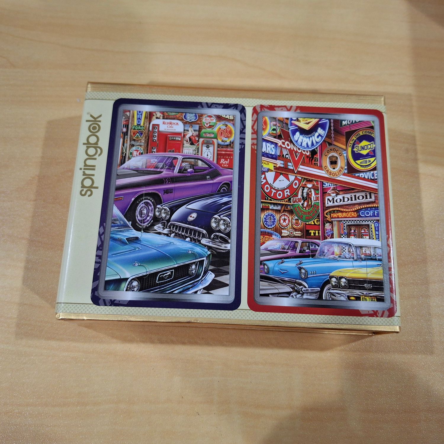 Classical Cars Double Bridge Jumbo Index Playing Card Set