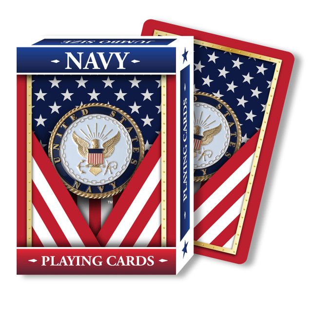 Navy Standard Index Playing Card Set