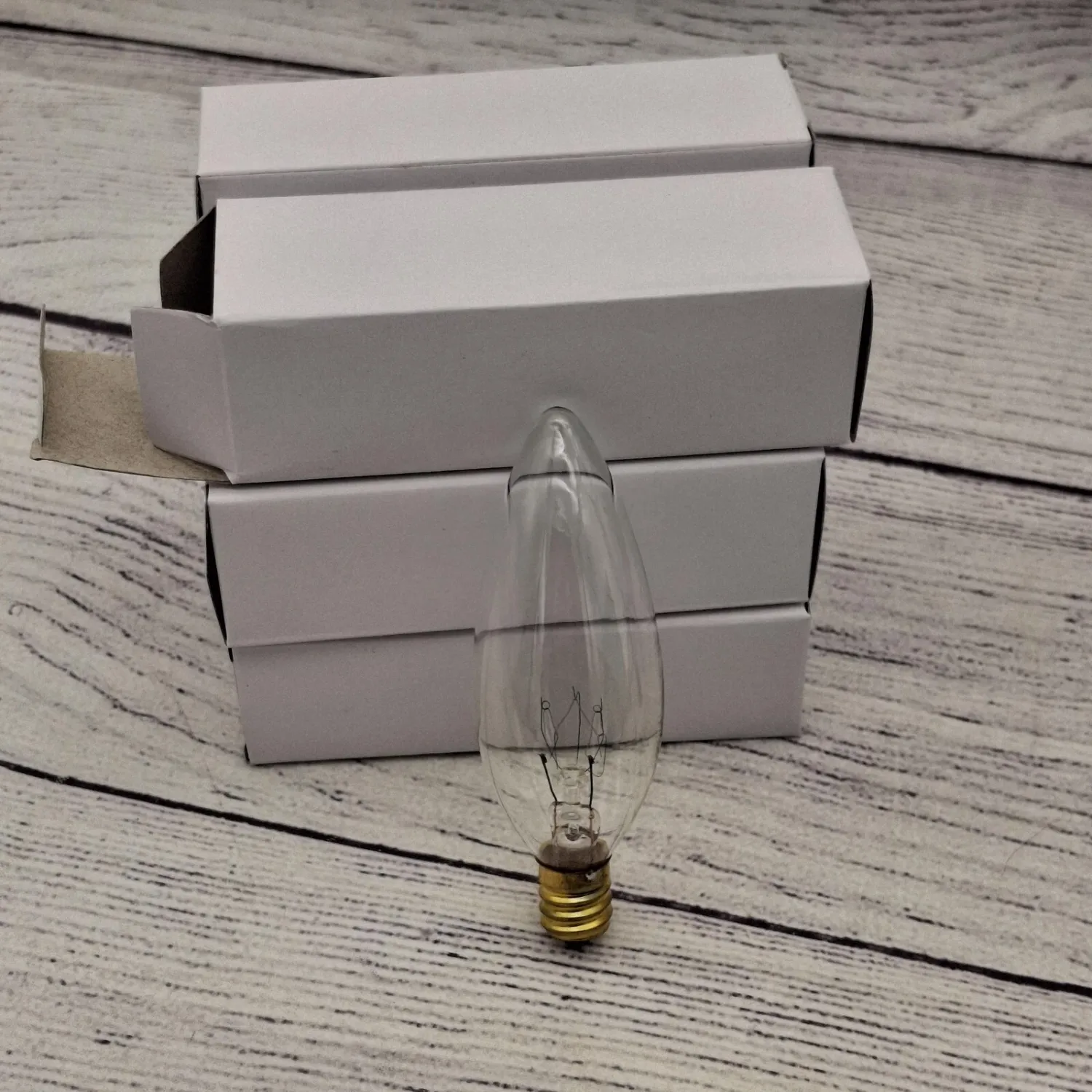 Clear Torpedo Light Bulbs, 15 Watt