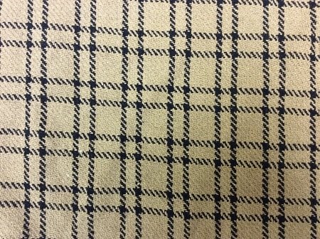 Pine Creek Cottage Check Short Runner - Tan and Black 14&quot;X32&quot;