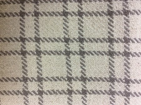 Pine Creek Cottage Check Short Runner - Grey and Cream 14&quot;X32&quot;