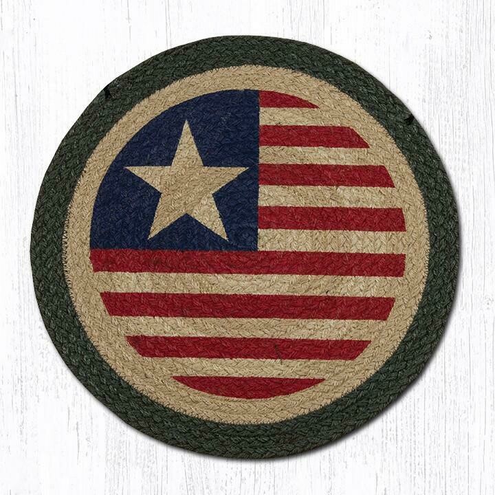 Original Flag 15.5" Chair Pad with ties