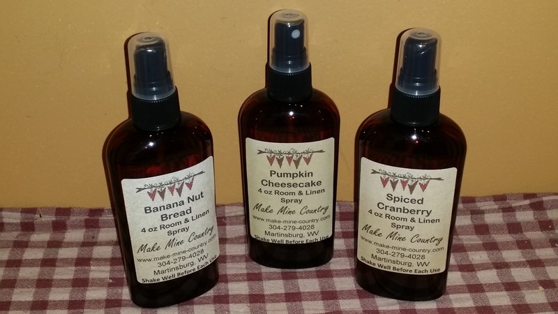4 oz bottle of scented room and linen spray