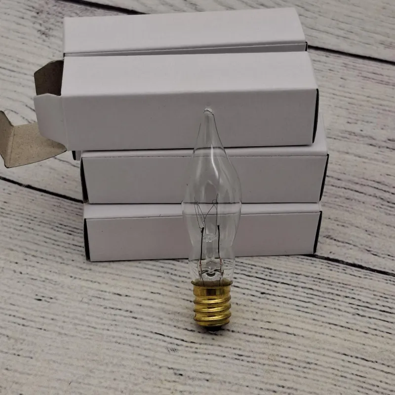 Flame-shaped C7 Light Bulbs, 7.5 Watt