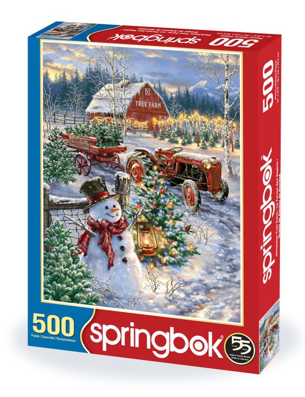 Christmas Tree Farm 500 Piece Springbok Puzzle