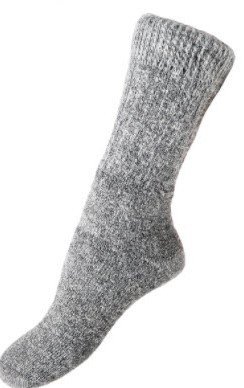 Alpaca Heavy Boot Sock - Large, gray
