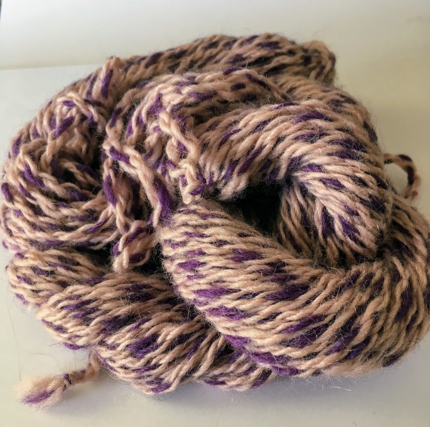 Breezy Hill Cottage-Milled, Hand-Dyed Yarn - Plum Ice
