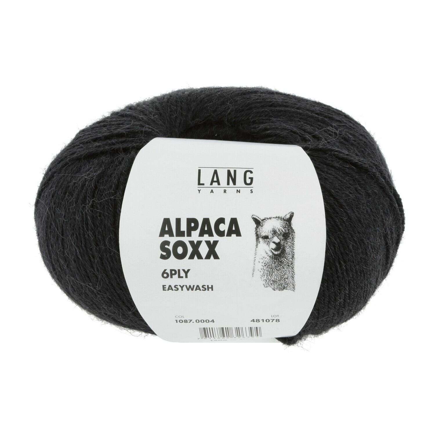 Lang Yarns Alpaca Soxx 6ply - 0004 Schwarz