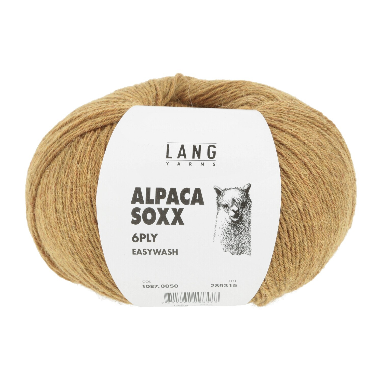 Lang Yarns Alpaca Soxx 6ply - 0050 Messing Mélange