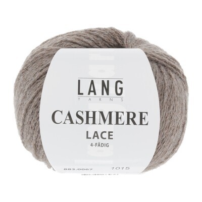 Lang Yarns Cashmere Lace - 0067 Hellbraun Mélange