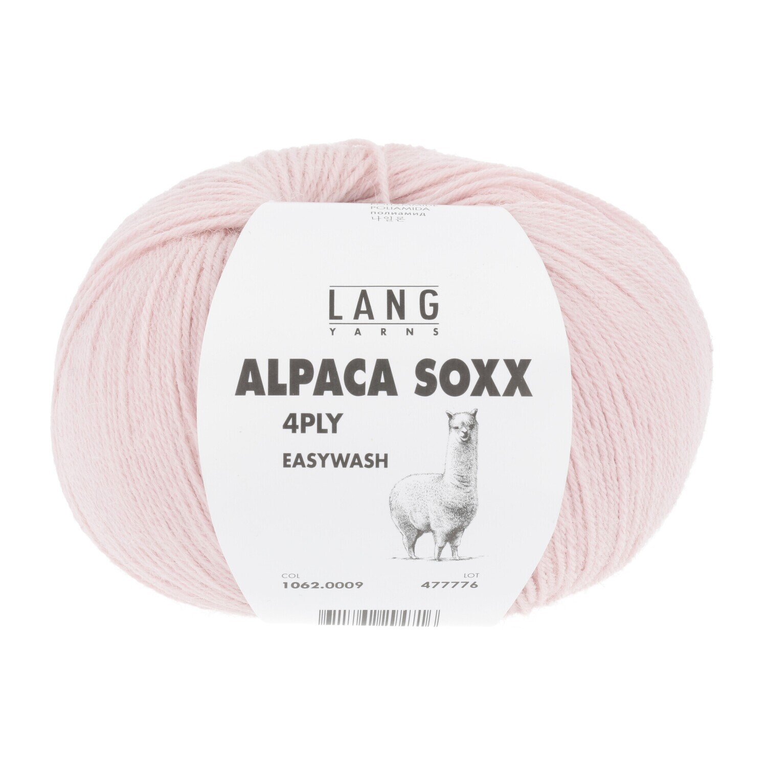 Lang Yarns Alpaca Soxx 4ply - 0009 Rosa