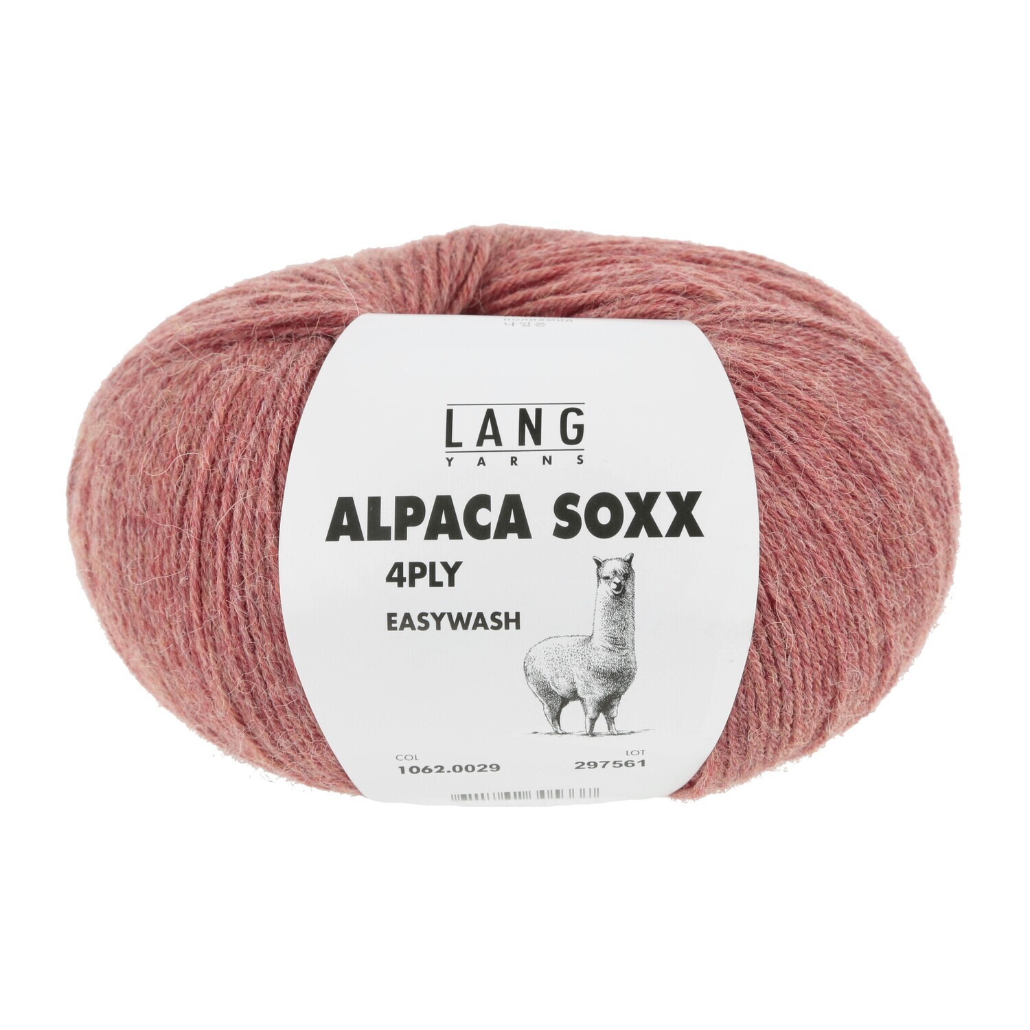 Lang Yarns Alpaca Soxx 4ply - 0029 Koralle Mélange