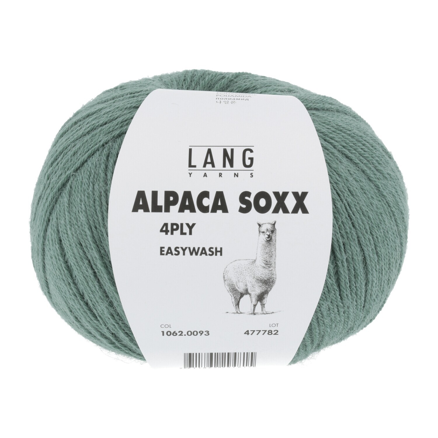 Lang Yarns Alpaca Soxx 4ply - 0093 Efeu
