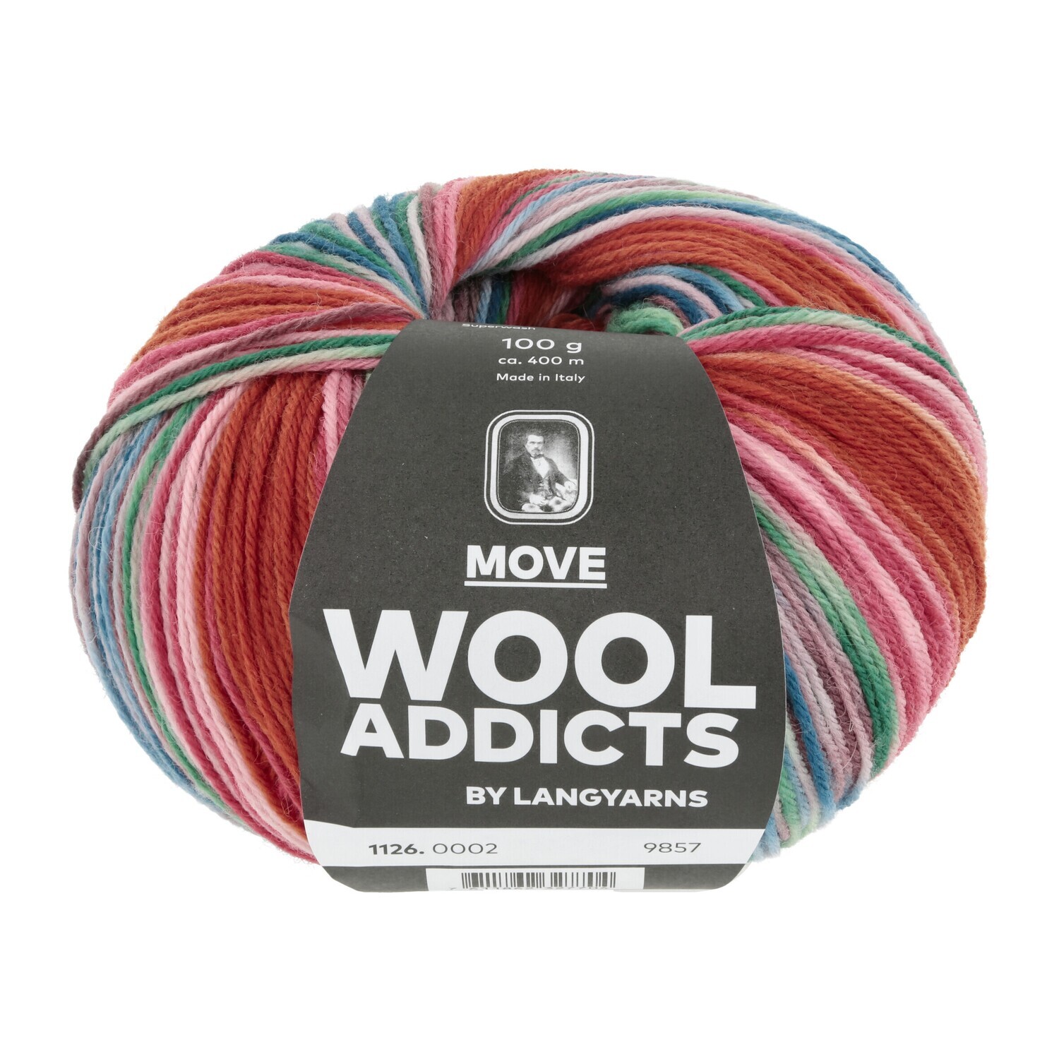 Wool Addicts Move - 0002 rose / orange / blue