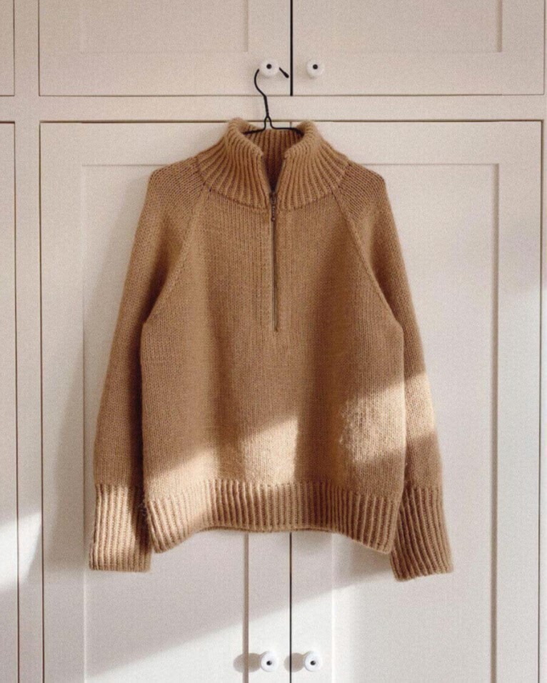Wollpaket - PetiteKnit Zipper Sweater (uni) - Pascuali Alpaca Fino & Cashmere Dreams
