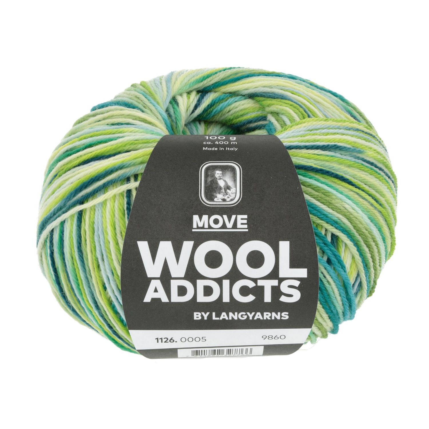Wool Addicts Move - 0005 blue / lime / atlantique