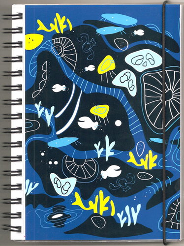 Anteckningsbok "Korall" blå, linjerad