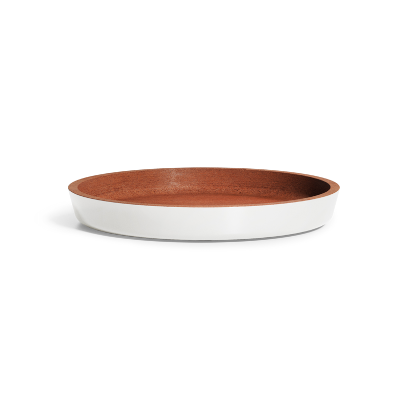 Cerapots Saucer Round Pearl - inside bottom Ø 32 cm / outside Ø 39 x H  3.8 cm