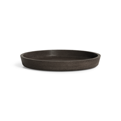 Cerapots Soucoupe Rond Sepia - intérieur du fond Ø 32 cm / extérieur Ø 39 x H 3,8 cm