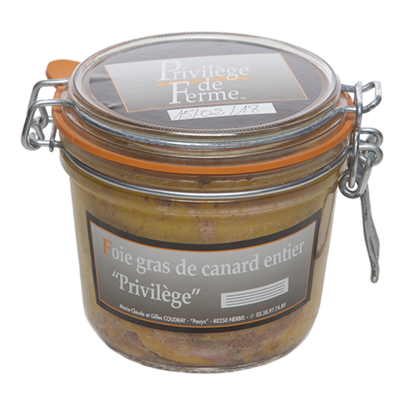 Foie Gras entier "Privilège" bocal 500 g