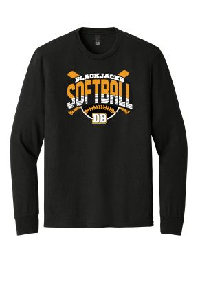 DB Softball District Soft Tri  Longsleeve Tshirt ( Adult &amp; Youth)