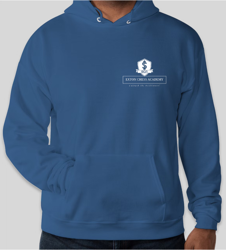 ECA Blue Hoodie ecosmart pullover