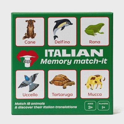 Italian Animals Memory Match-It