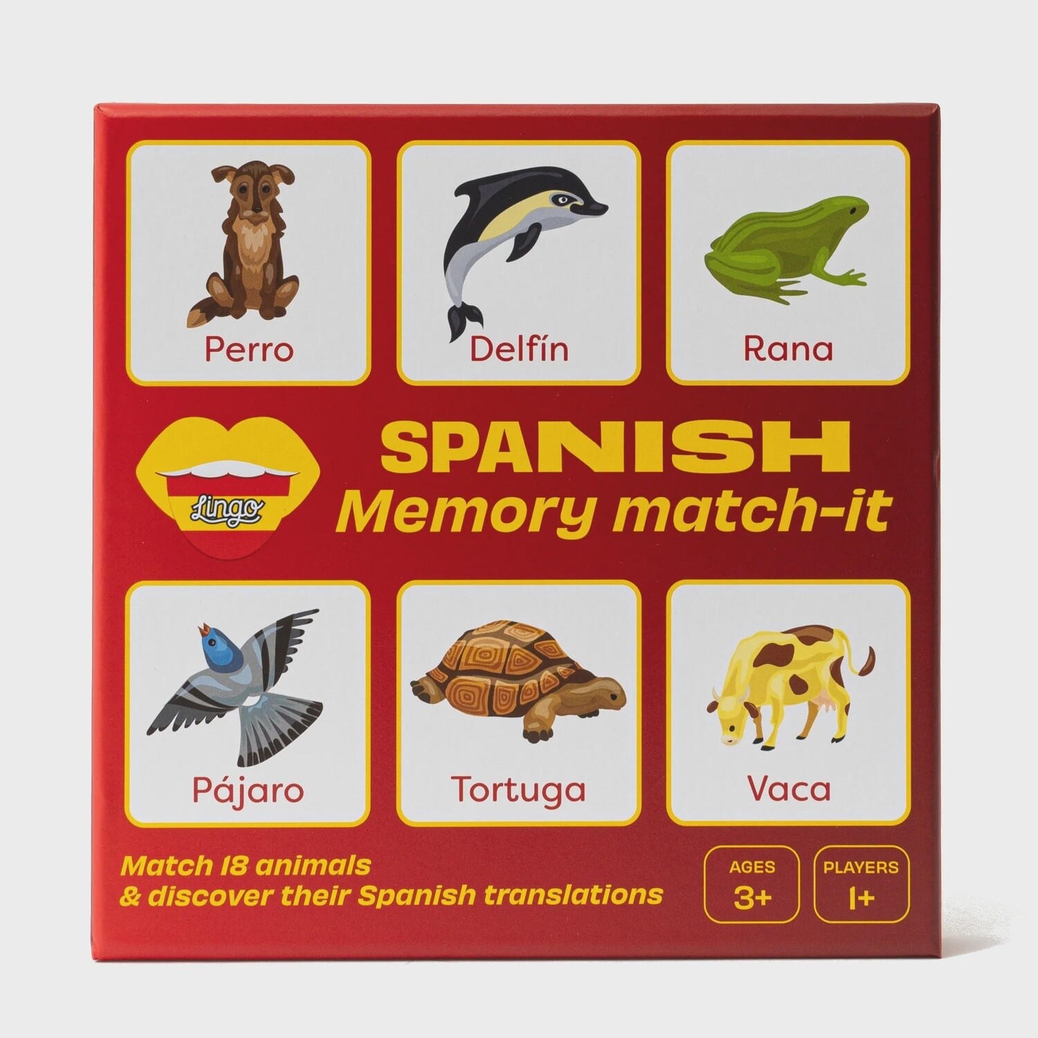 Spanish Animals Memory Match-It