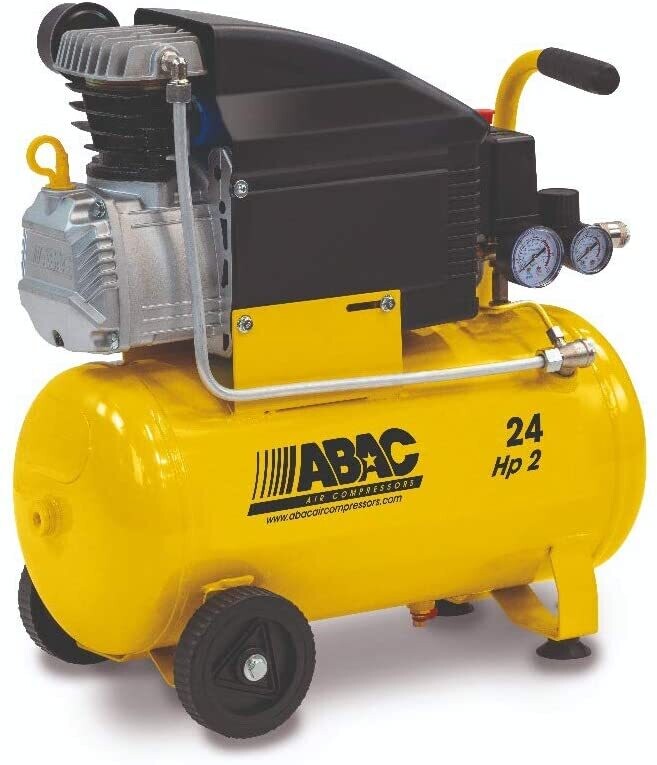 ABAC  Air Compressor  24L Electrical,  Yellow