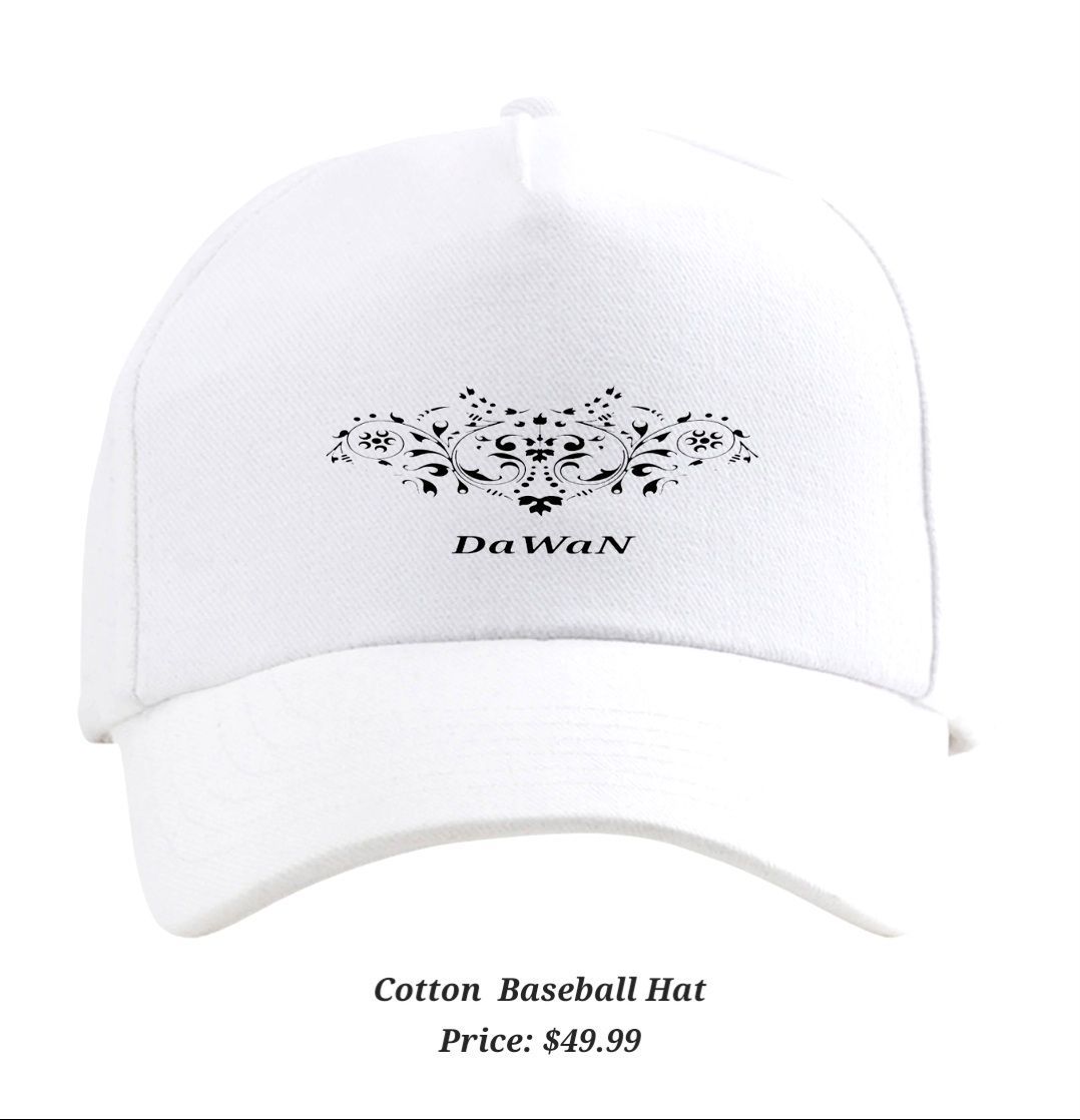 White Cotton Baseball Hat