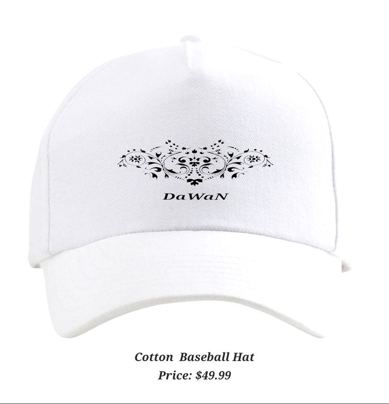 White Cotton Baseball Hat