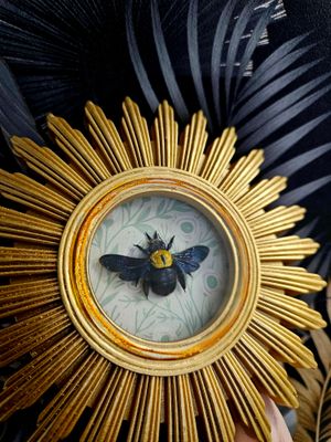 Cadre soleil abeille jaune