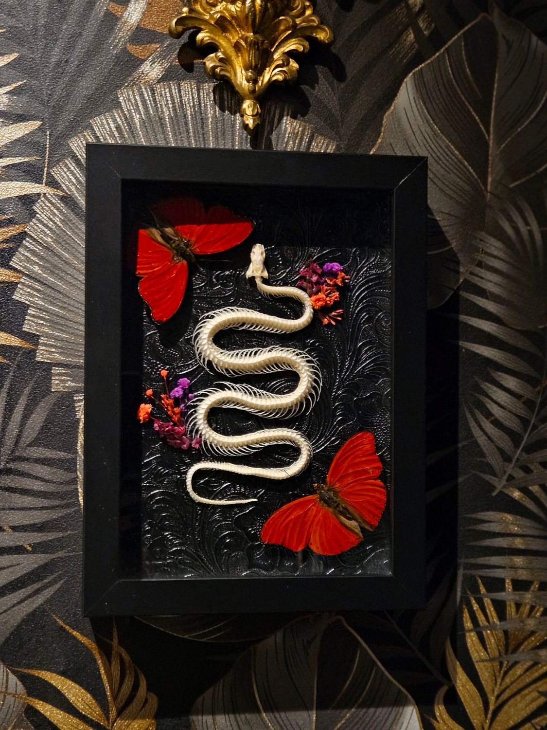 Serpent/sangaris/fleurs