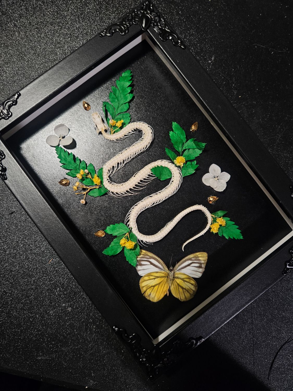 Serpent fleur&amp;papillon