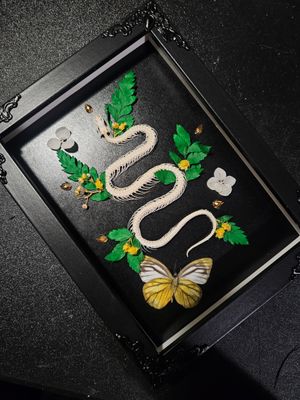 Serpent fleur&amp;papillon