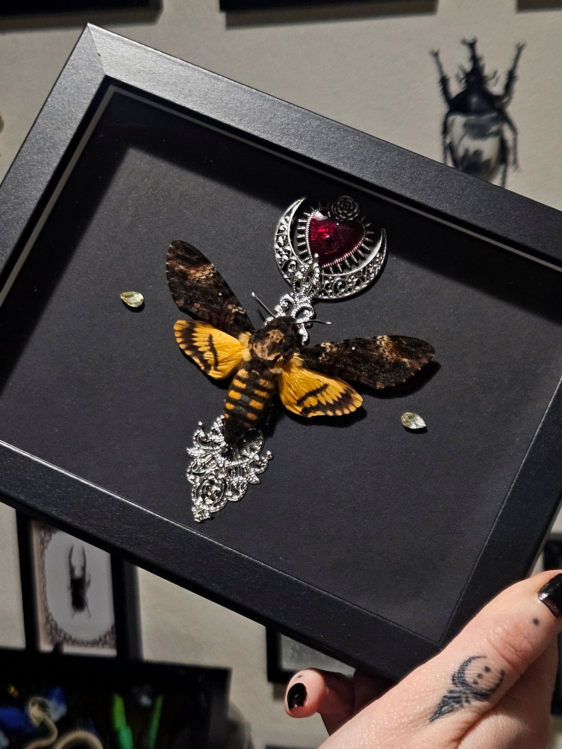 Sphinx tête de mort/ argent