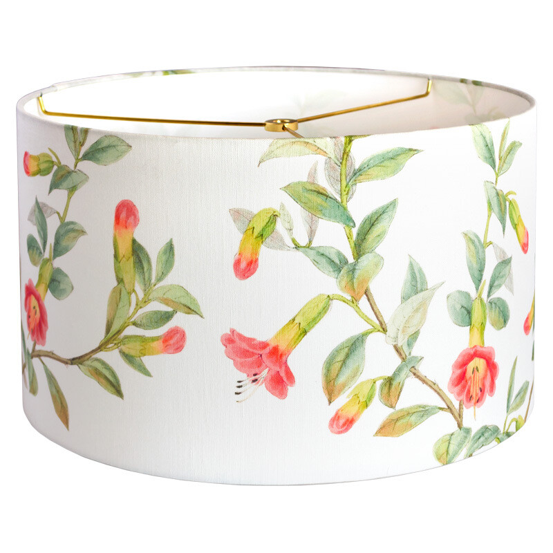Summer Cottage Linen Cotton Drum Lamp Shade