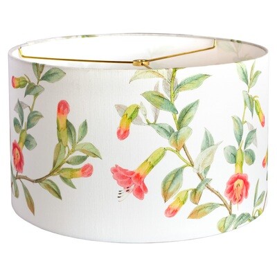 Summer Cottage Linen Cotton Drum Lamp Shade