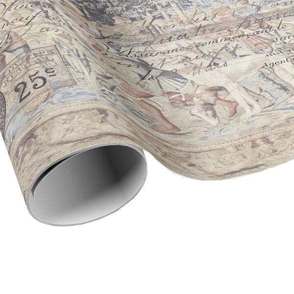 Vintage Hunting Scene Wrapping Paper - Gift Paper - Craft Paper