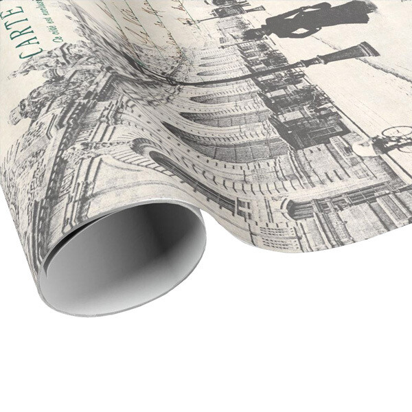 Quai d'Orsay Vintage French Postcard Wrapping Paper - Gift Paper - Craft Paper