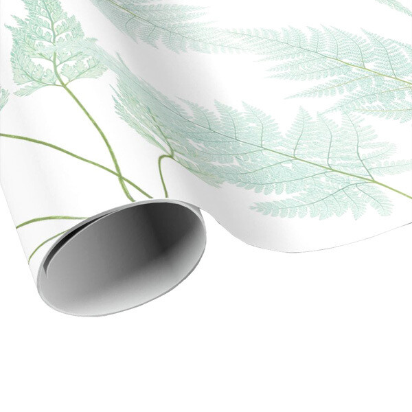 Sea Glass Fern Wrapping Paper - Gift Paper - Craft Paper