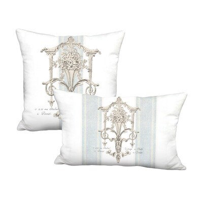 Chateau Versailles Aqua Grain Sack Style