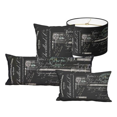 Chevillard French Script on Black