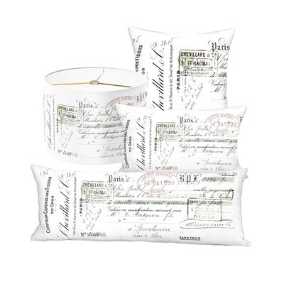 Chevillard French Script on White