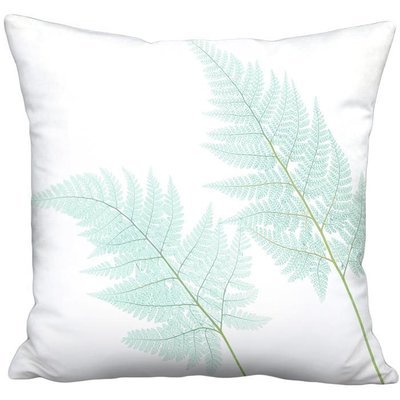 Sea Glass Broad Buckler Fern Linen Cotton Pillow Cover