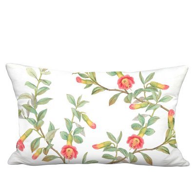 Summer Cottage Linen Cotton Lumbar Pillow Cover