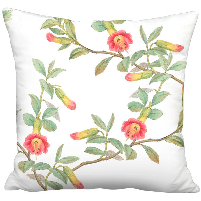 Summer Cottage Linen Cotton Pillow Cover