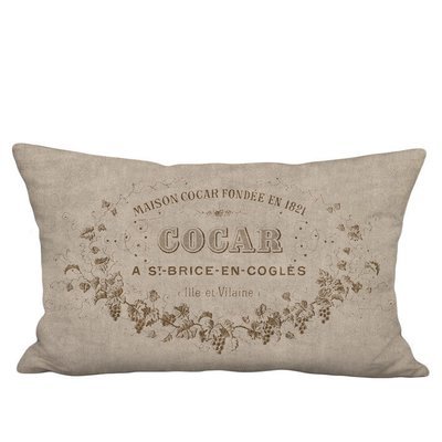 Maison Cocar Rustic Grain Sack Style Linen Cotton Lumbar Pillow Cover