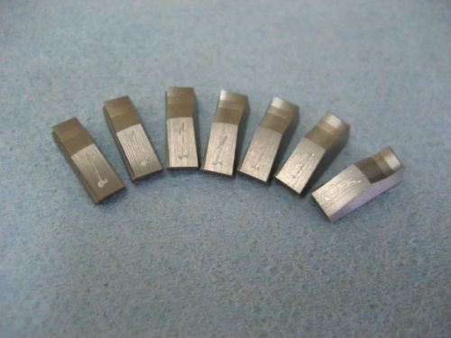 7 Carbide inserts #1 Profile 30/45/60 set of 7 blades